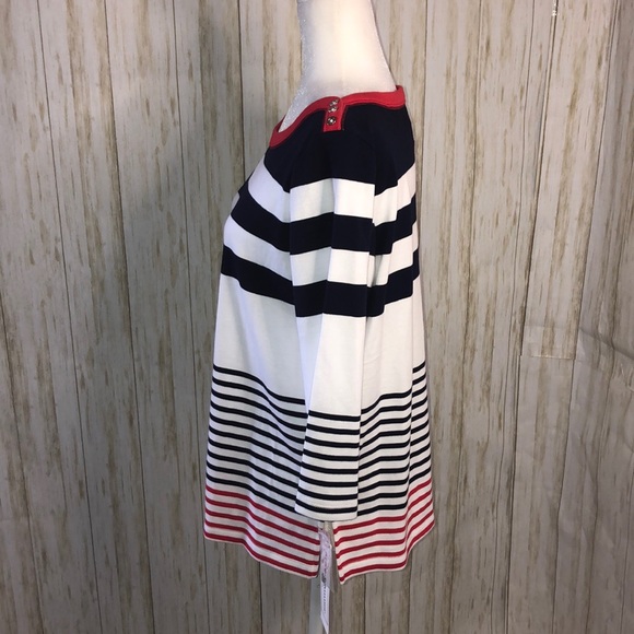 Alfred Dunner anchor women’s stripe top size PM - Picture 6 of 12